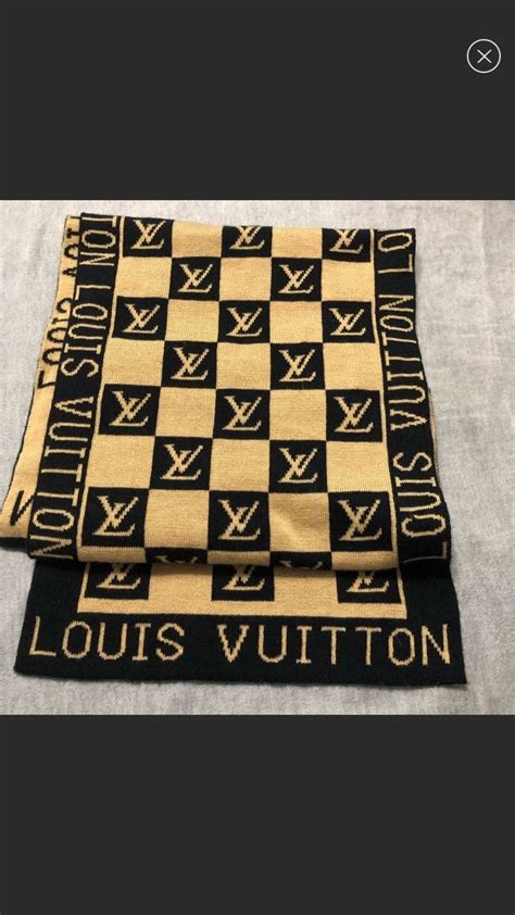 lv scarf men's cheap|louis vuitton checkered scarf.